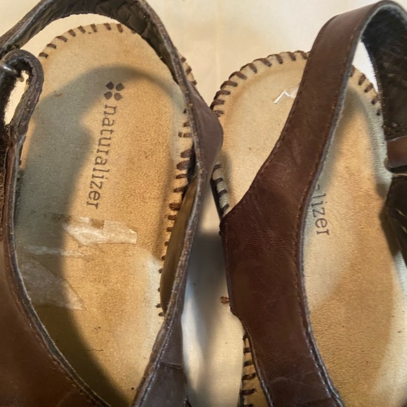 Naturalizer Leather Women’s Sandals Sz 8W - Picture 3 of 9